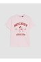 Vizyon New Season Pink Printed 100% Cotton Women's T-Shirt - 6