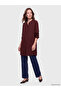 Brown Judge Collar Women's Shirt Tunic - 3