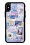 iPhone X Pastel Travel Diary Design Glossy Phone Case