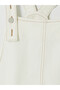 Vizyon New Season White Square Collar Jean Salopet Dress - 6