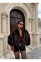 Brown Fox Bomber Coat - 5