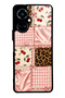 Tecno Camon 19 Glossy Phone Case with Cherry Leopard Patchwork Design