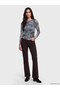 Özmarka New Season Blue Tie-Dye Patterned Gathered Blouse - 2