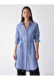 Striped Oversize Women's Shirt Tunic - 2