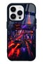 iPhone 14 Pro Neon Tokyo Nights Design Glossy Phone Case