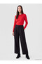 Peak New Season Red Crew Neck 100% Cotton Women's T-Shirt - 2