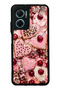 Xiaomi Redmi Note 11E Glossy Phone Case with Cherry Leopard Sweetheart Design