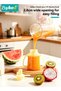 2PCS Reusable Silicone Baby Food Pouches with Straw, Refillable Squeeze Pouches for Toddlers Kids, BPA-Free Silicone Baby Food Storage for Homemade Puree, Yogurt, Dishwasher And Freezer Safe - 7