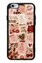 حافظة هاتف لامعة بتصميم Cherry Leopard Notes لهاتف iPhone 6s