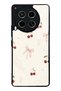 Tecno Camon 30 Glossy Phone Case with Cherry Pearl Lace Design