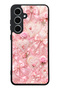 Samsung S24 Fe Pink Lace Romance Design Glossy Phone Case