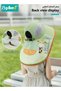 Kids Sun Visor Hats, Solar Fan Hat for Kids, Rechargeable Hat with Fan Built in, Cartoon Sun Hat with Neck Flap and whistle String, Cute Letter Pattern Bucket Solar Shawl Sun Hat for Kids Outdoor with - 5