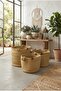 Jutera 3-Piece Jute Wicker Rope Basket Set – Woven Rope Decorative Storage Basket, Multi-Purpose Organizer, Toy, Laundry, and Textile Organizer, Natural Design Home Basket - 4