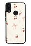 Xiaomi Redmi Note 7 Glossy Phone Case with Cherry Pearl Lace Design