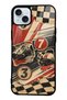 iPhone 15 Plus Retro Racing No. 7 Design Glossy Phone Cases