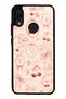 Xiaomi Redmi Note 7 Glossy Phone Case with Cherry Coquette Toile Design