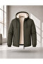 Men's Jacket Winter Coat Hooded Warm Jacket with Fur Inside Daily Coat Casual