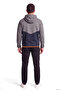 Men's Regular Fit Cotton Eagle Logo Detailed Hooded Long Sleeve Gray Sweatshirt - 4