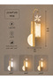3-Light Gold Led Wall Lighting