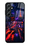 Samsung A55 Neon Tokyo Nights Design Glossy Phone Case