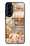 Samsung A57 Paris Café Bloom Design Glossy Phone Case