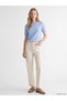 Özmarka New Season Ecru Straight Fit Women's Jean Trousers