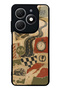 Tecno Spark 20 Glossy Phone Case with Retro Road Racing Design