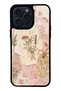 iPhone 15 Pro Max Blush Herbarium Design Glossy Phone Case