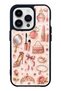 iPhone 14 Pro Rose Gold Glam Design Glossy Phone Case