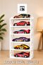 1:64 Model Car Display Stand - Special Design 6-Tier Shelf / Garage Display White