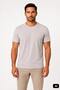Gray Standard Fit Crew Neck Patterned T-Shirt
