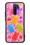 Xiaomi Redmi 9 Glossy Phone Case with Candy Bear Fruits Design