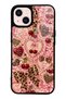 حافظة هاتف لامعة بتصميم Wild Cherry Coquette لهاتف iPhone 13