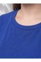Vizyon New Season Blue Plus Size Pleated Detailed Blouse - 2