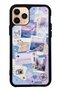 iPhone 11 Pro Pastel Travel Diary Design Glossy Phone Case