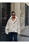 Hooded Buttoned Double-Breasted Trench Coat - 8