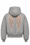 Angel Wing Lace Detailed Hooded Oversize Sweatshirt - 4