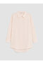 Orange Striped Poplin Women's Shirt Tunic - 5