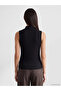 Vizyon New Season Black High Neck Women's Undershirt - 3