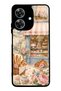حافظة هاتف لامعة بتصميم Realme Note 60 Paris Café Bloom