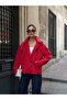 Hooded Buttoned Double-Breasted Trench Coat