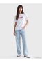 Vizyon New Season White Printed 100% Cotton Women's T-Shirt - 4