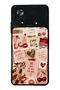 حافظة هاتف لامعة بتصميم Xiaomi Poco X4 Pro Cherry Leopard Notes