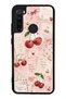 Xiaomi Redmi Note 8 Glossy Phone Case with Cherry Love Letters Design