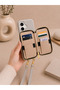 iPhone 17 (6.3 Inch) Compatible Premium Lux Leather Case with Open Sides, Slim Design, Wallet, Zipper, Card Holder, Crossbody Neck Strap, and Drawstring Strap - 4
