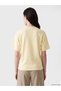 Yellow Soft Touch Blouse with Floral Appliqué - 4