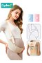 Maternity Belly Belt+ Monitoring Belt Set, Breathable and Adjustable Pregnancy Belly Support Band, Lightweight Back Support Belly Bands for Pregnant Women, Provides Relief from Abdomen Pelvic Waist Ba