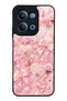Xiaomi Redmi 15C Glossy Phone Case with Pink Lace Romance Design