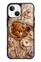iPhone 13 Mini French Café Romance Design Glossy Phone Case