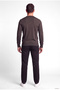 Men's Regular Fit Cotton Crew Neck Long Sleeve Brown Sweatshirt - 4